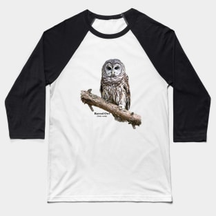 Barred Owl Baseball T-Shirt